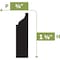 Ekena Millwork WM936 - 1 3/8"H x 3/8"D x 144"L Cove Flexible Moulding MLDFWM936X144 - alternate 2
